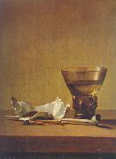 Karel Slabbaert A toebackje still life oil painting artist